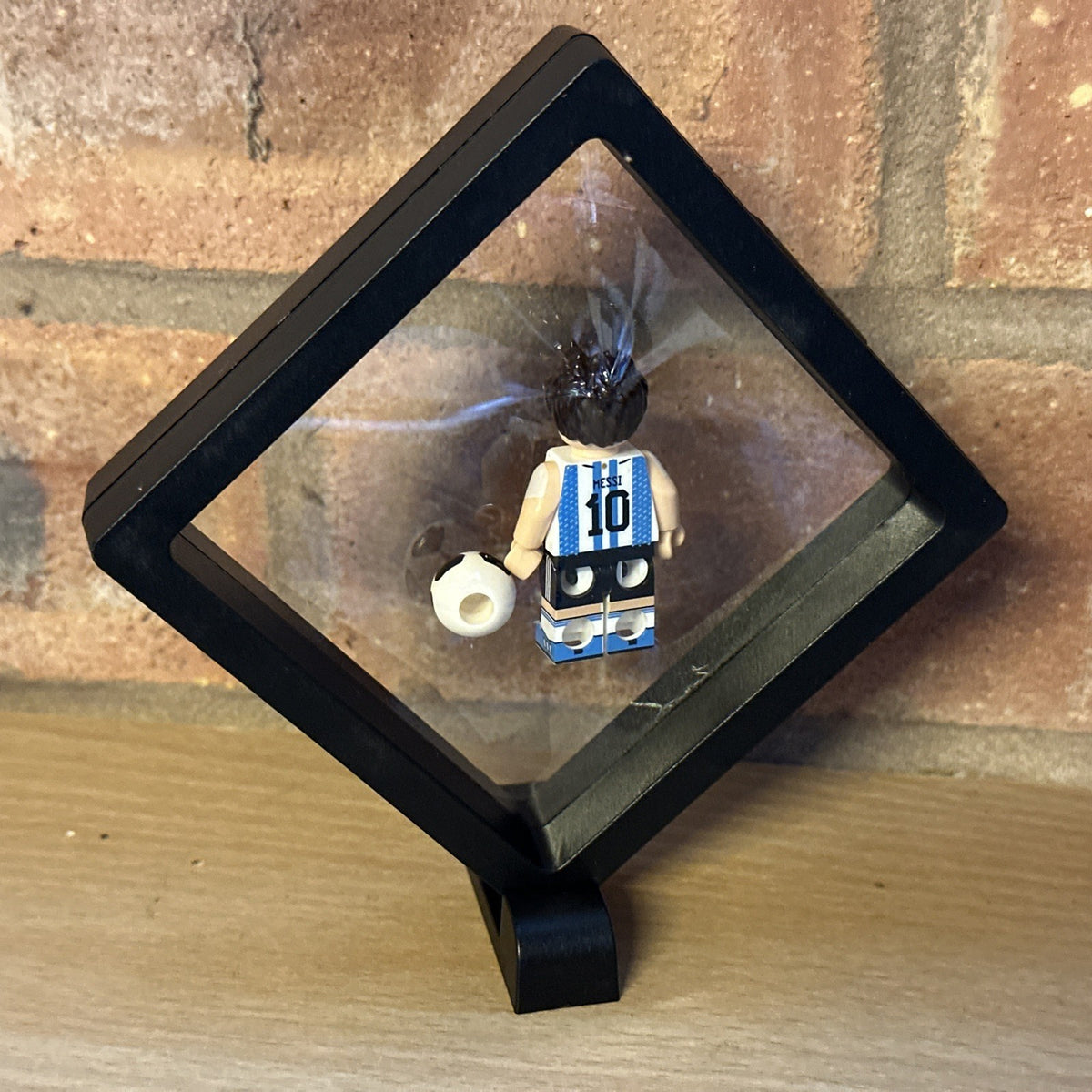 Lionel Messi Custom Brick Figure Display Case World Cup Football Mini Figure2