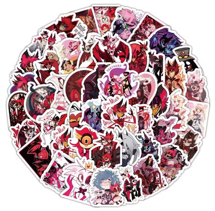 50X Hazbin Hotel Charlie Morningstar Princess of Hell Stickers TV Comedy Laptop0