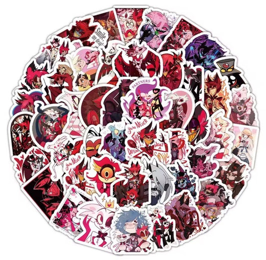 50X Hazbin Hotel Charlie Morningstar Princess of Hell Stickers TV Comedy Laptop0