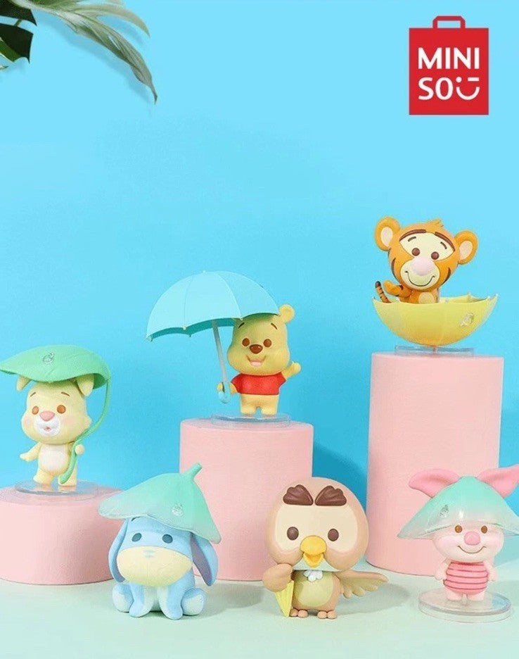 MINISO Disney Winnie the Pooh Rainy Season Blind Box Pop Mart Figure Toy - OWL2