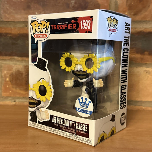 Funko Pop! Terrifier Art the Clown with Glasses #1593 In Stock Now W/pro