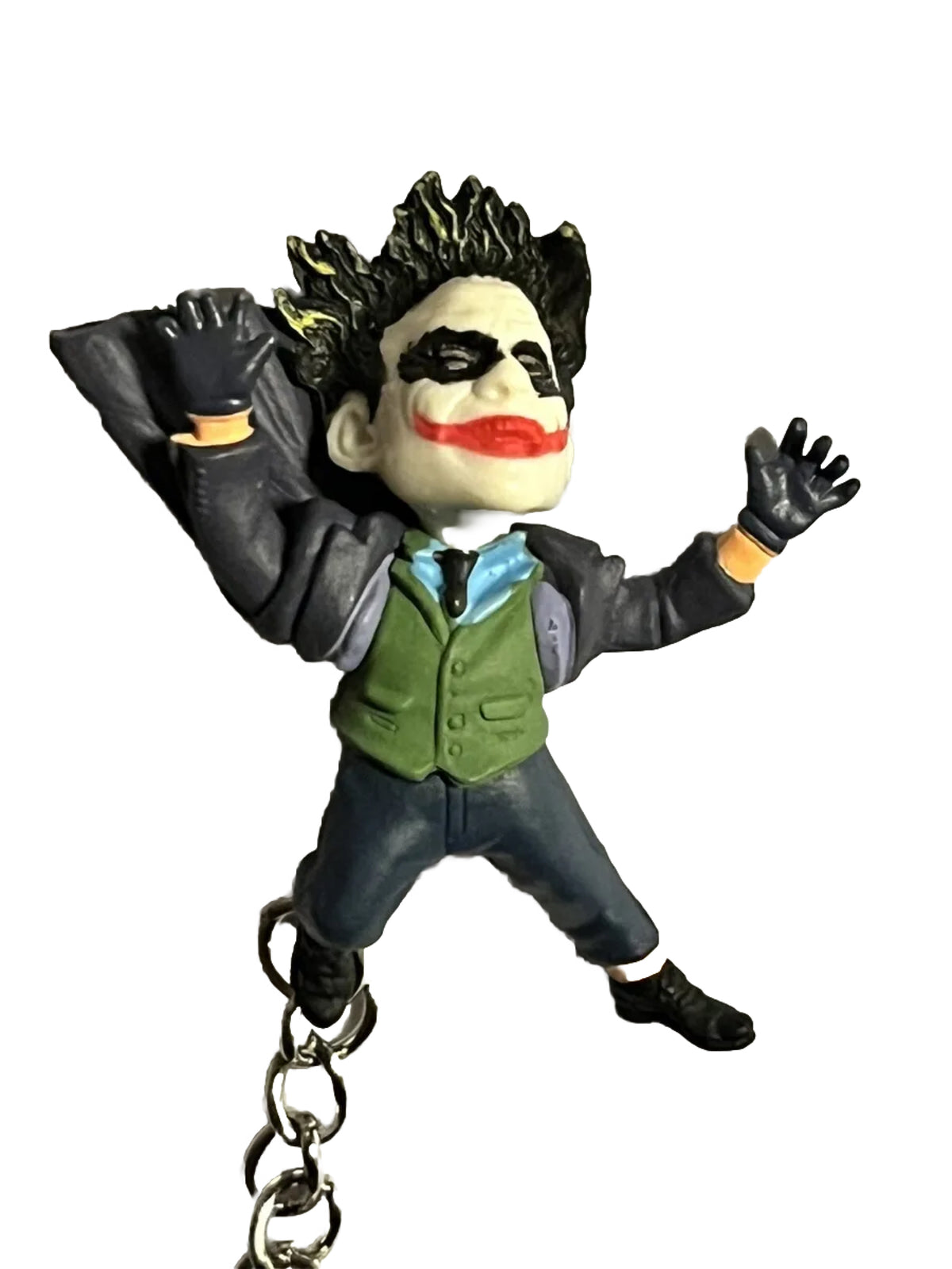 The Dark Knight Batman Joker Heath Ledger Blown Up Key Ring Figure Set Gift bag0