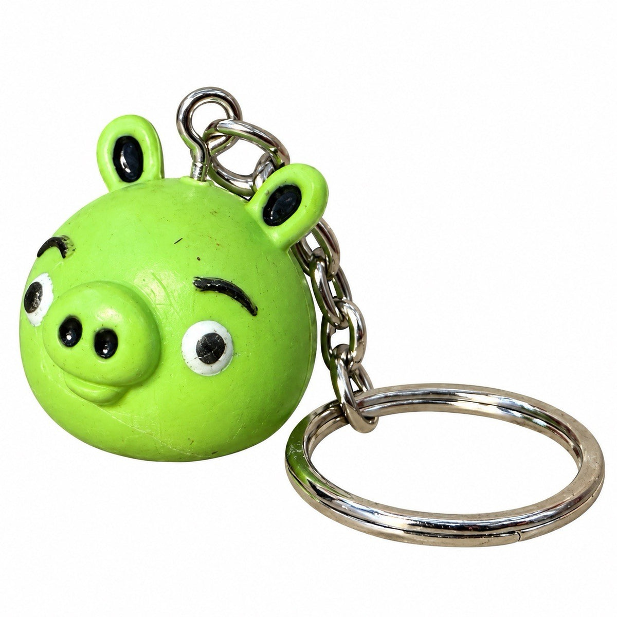 Angry Birds Cannon Fodder Pig Key Ring  danglers Keychain charm PVC Movie Gift0