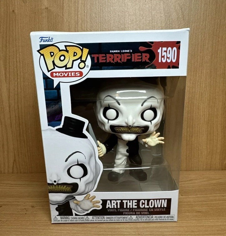 Terrifier Art the Clown with Knife Funko Pop #1590 In Stock Now Horror