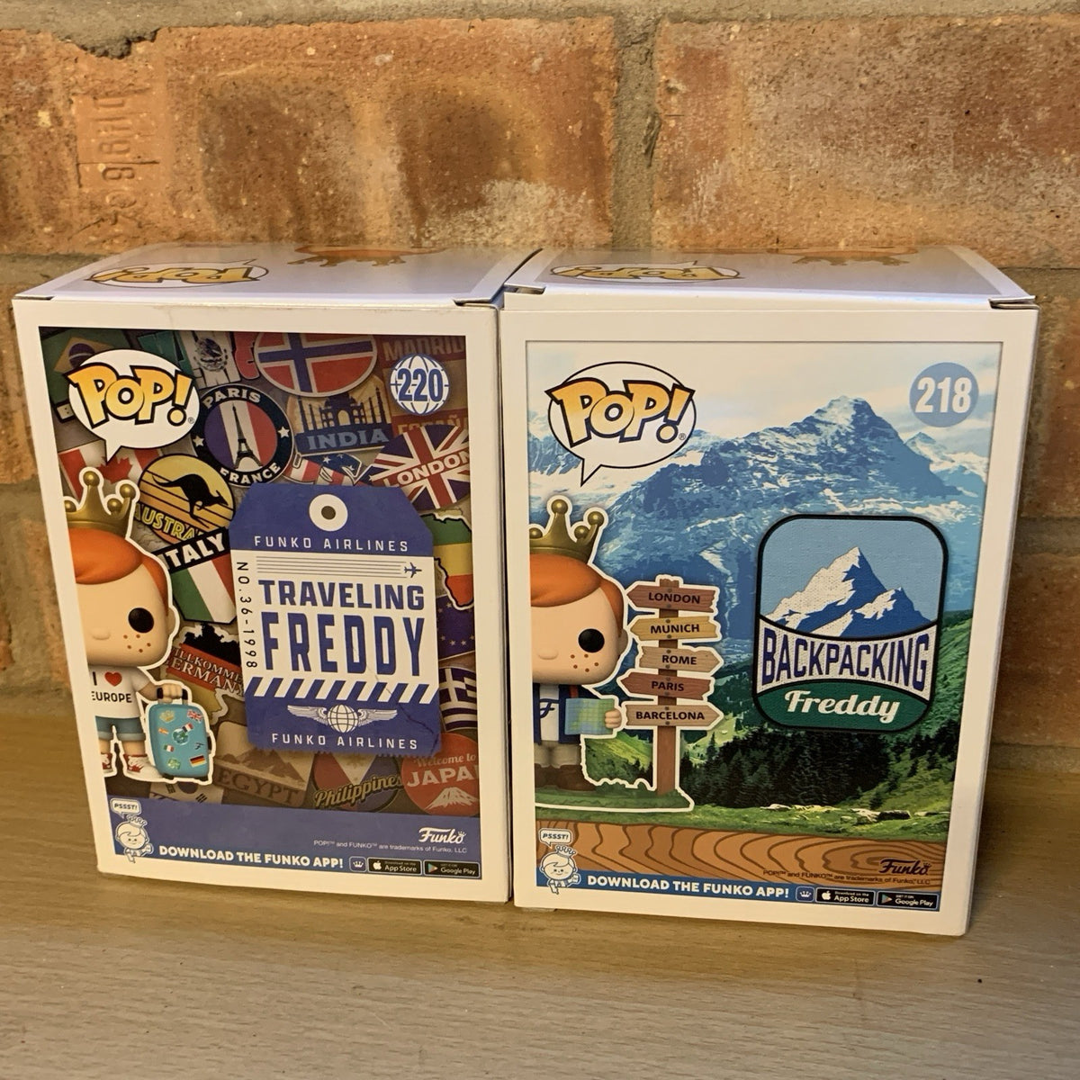 Funko POP - Traveling 220 & Backpacking 218 Freddy - Funko Exclusive Travel Gift3