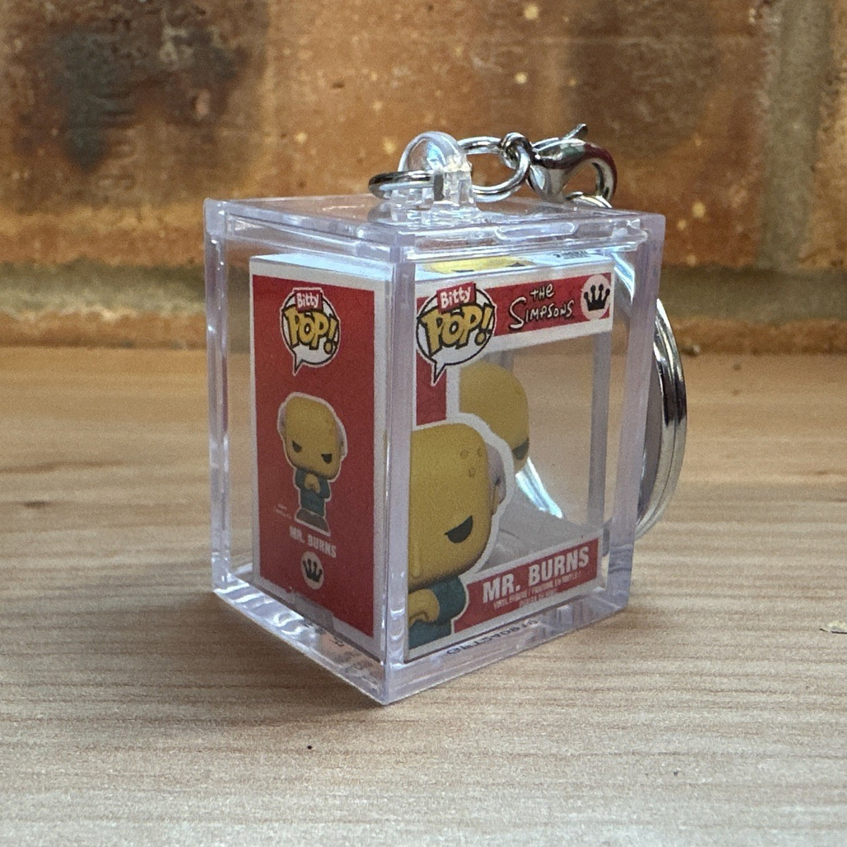 Funko Bitty Pop! The Simpsons Monty Burns Chase Set Hard Case Key ring1