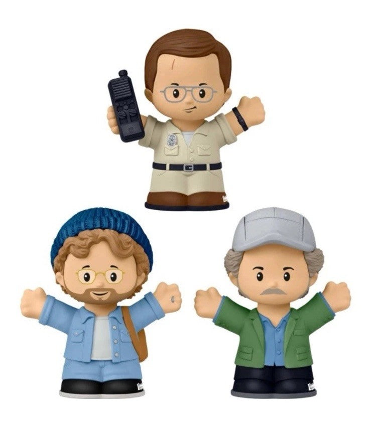 Fisher Price Little People Collector Jaws 50th Anni Set Of 3 Figures in Hand   