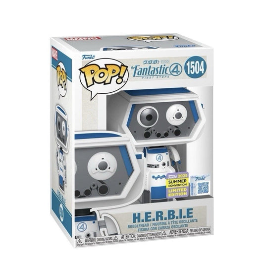 Funko Pop! H.E.R.B.I.E. Herbie Fantastic Four #1504 SDCC 2025  In Stock Now Exc0