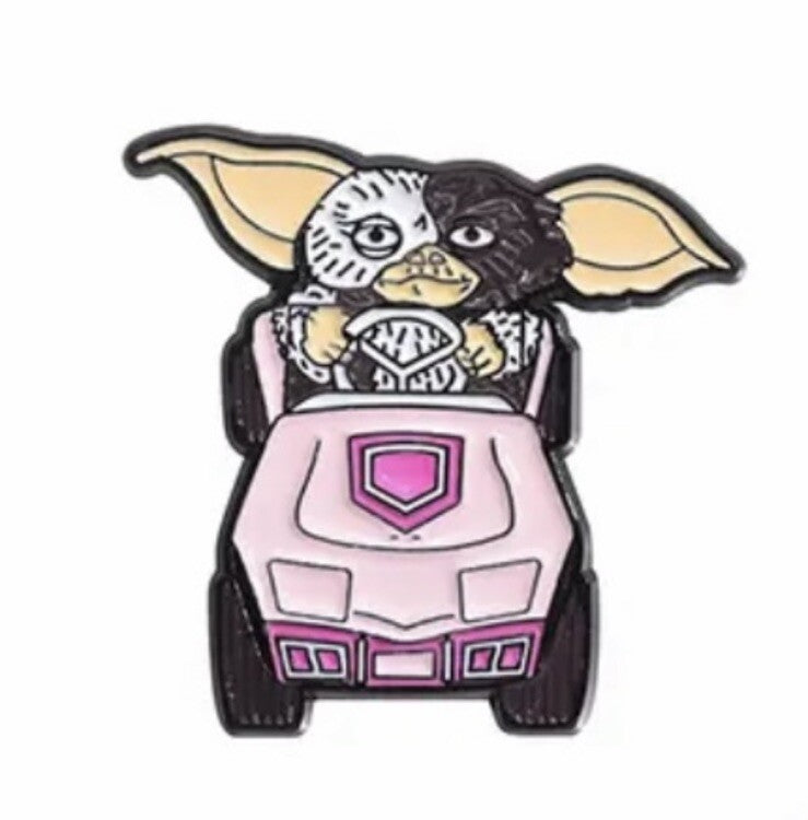 Gremlins Gizmo Pink Car Metal Enamel Pin Badge Brooch Gift bag Collect Set0