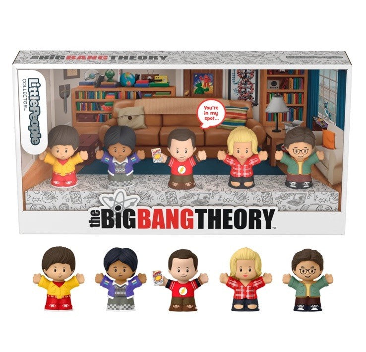 BIG BANG THEORY LITTLE PEOPLE Collector Set 5 figure 7cm FISHER PRICE In Stk