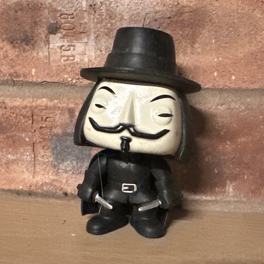 Custom V for Vendetta Illuminati Hard Vinyl Figure Horror Halloween 3.75 Inch0