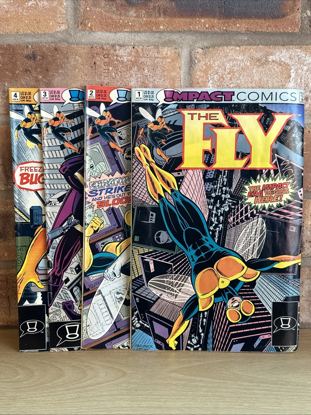 The Fly #1 - 4 1991 Impact Comics 1st App High Grade Comic Book X230-1721