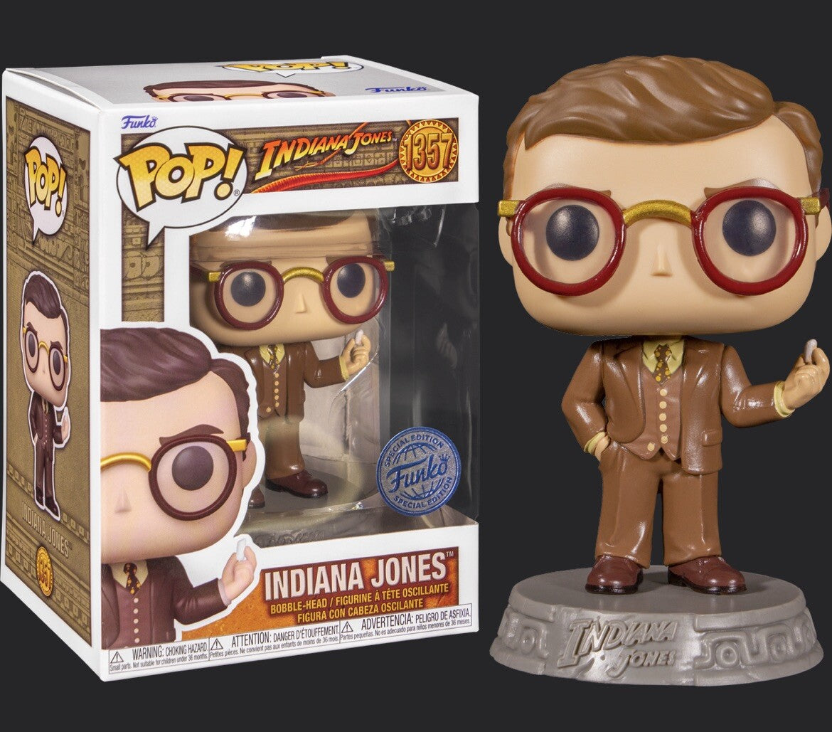 FUNKO POP! Disney Indiana Jones Professor #1357 Exclusive Indy Import Indy Cult0