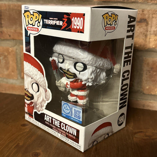 FUNKO Pop! TERRIFIER 3 Art The Clown Santa Claus Vinyl Figure #1990 Bloody Knife