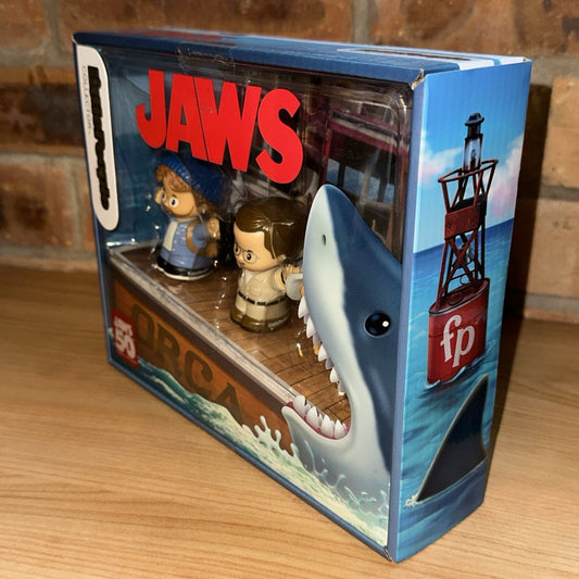 Fisher Price Little People Collector Jaws 50th Anni Set Of 3 Figures In Stk Now!