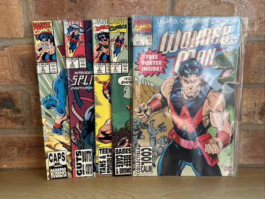 Wonder Man #1 - 5 (1991) Marvel Comic First Solo Issue inc Poster First 50