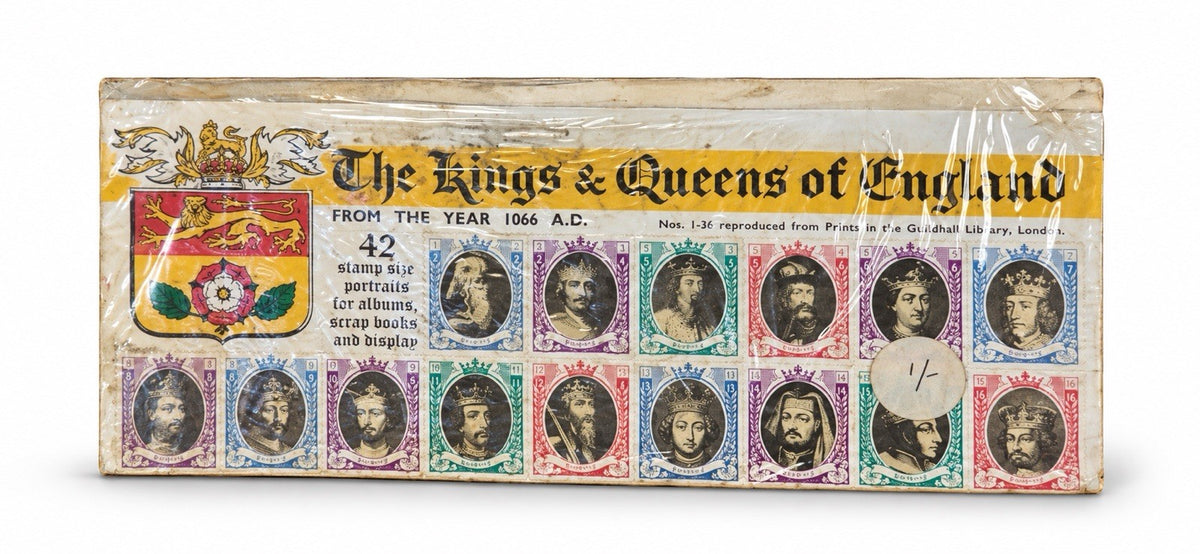 Stickers/stamps, 1066 Ad. Kings and Queens To Queen Elizabeth.  Original Sealed0