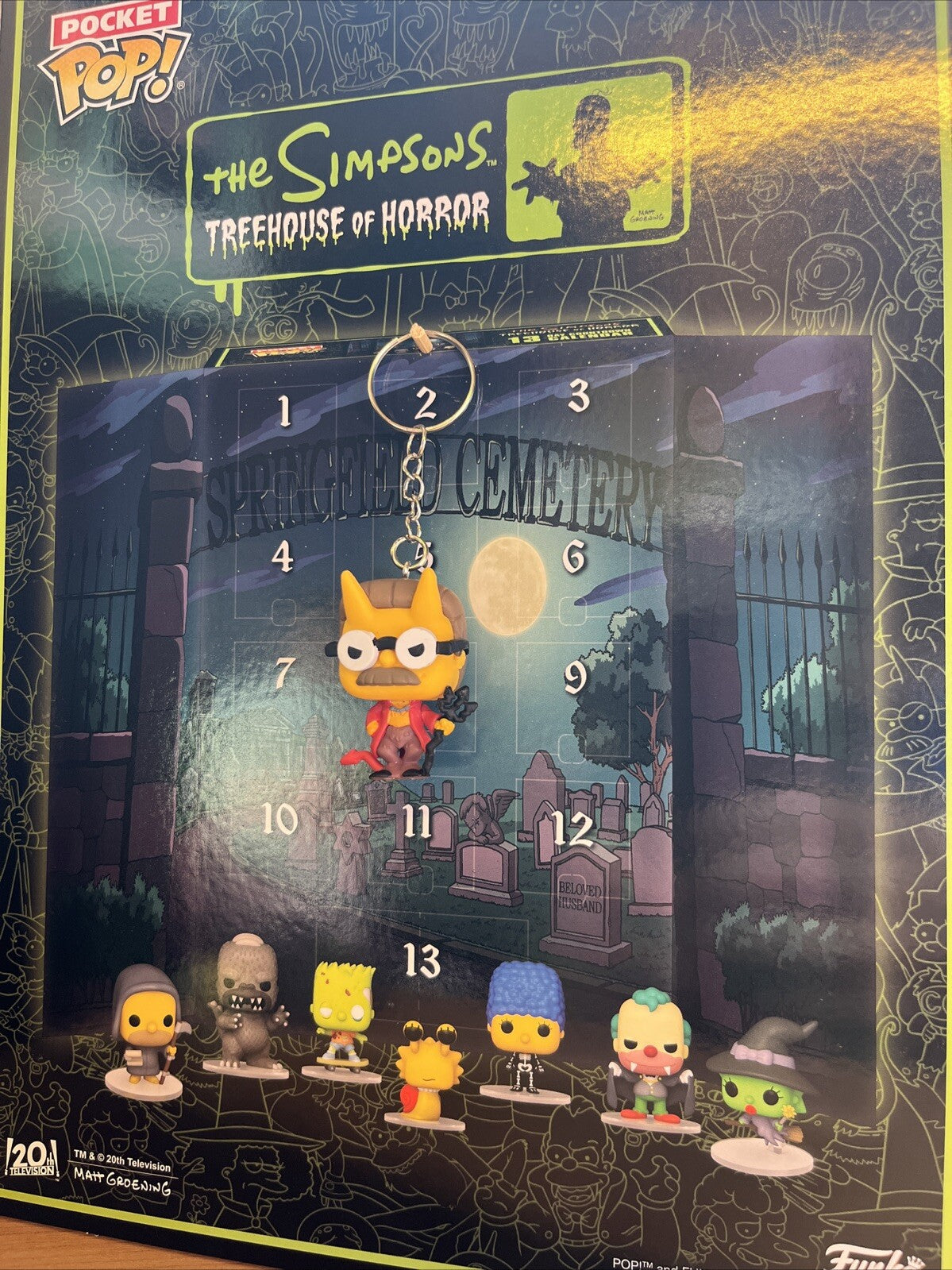 Funko POP Vinyl Television The Simpsons Devil Flanders Ltd Ed Key Ring Horror2