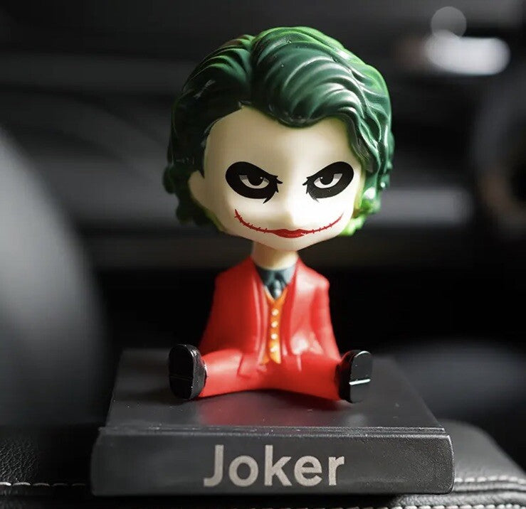 Joker 10cm Dc Figure Car Decoration Cartoon Phone Stand Holder Box0