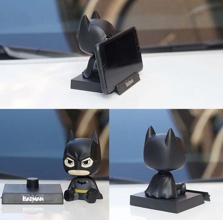 Spiderman Dc 10cm Figure Decoration Phone Car Stand Holder Boxed1