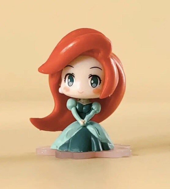9Pcs Disney Princess Belle Cinderella Brave Aurora Figure Model Cake Topper Toy2