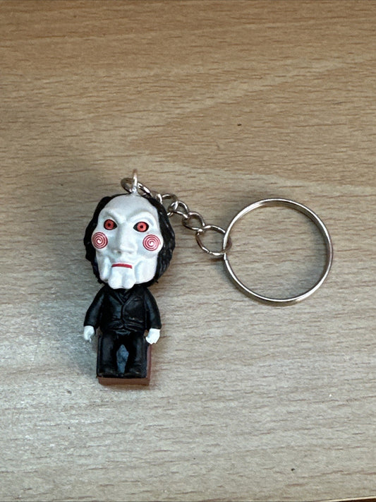 Billy Jigsaw 3D Key ring Horror TV Movie Goth Gift Kids Cult gift bag Keychain0