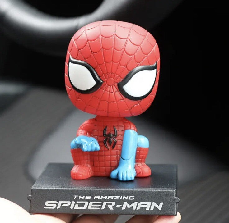 Spiderman Dc 10cm Figure Decoration Phone Car Stand Holder Boxed0