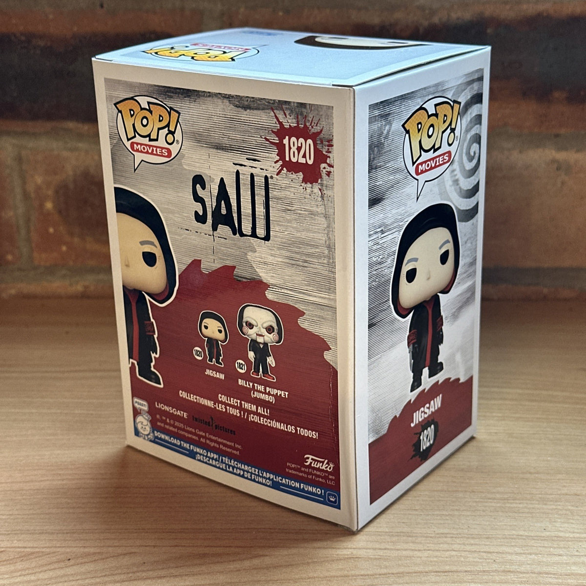 Funko POP! Jigsaw Saw #1820 Cult Horror Movie Cult Figure Halloween5