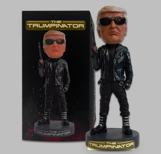 The Trumpinator as seen on Air Force one! Large boxed Bobblehead figure