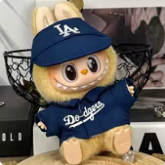 Labubu Blue LA Dodgers Baseball dress up set NO DOLL
