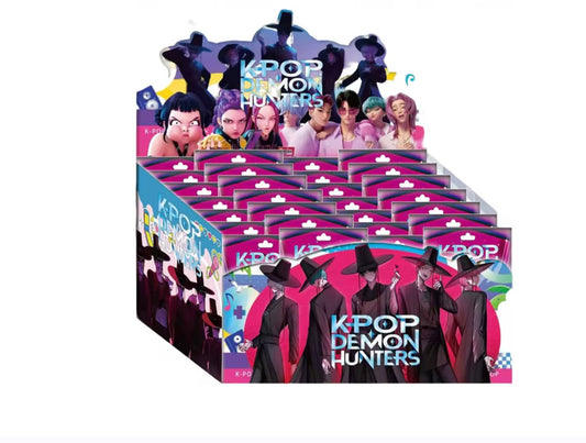 Demon Hunters Huntrix collectible blind bag with figure and 3 cards
