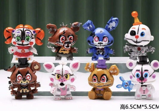 8x Five Nights At Freddy's Funko Game FNAF Action Figures Toy Bonnie Foxy Gift - SOScollectible