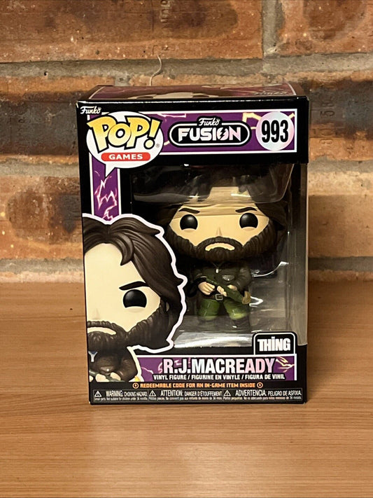 993 R.J. MacReady The Thing Funko Fusion New Game POP In Stk Now Gift Code - SOScollectible