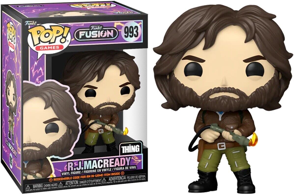 993 R.J. MacReady The Thing Funko Fusion New Game POP In Stk Now Gift Code - SOScollectible