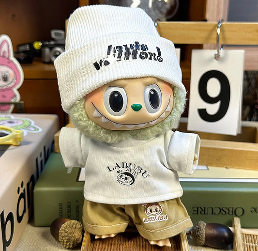 Labubu Louis Vuitton white dress up hat and top NODOLL