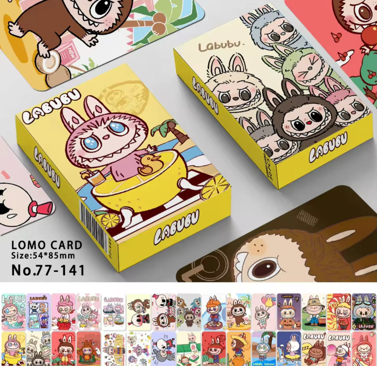 30 Labubu picture playing cards 4 styles