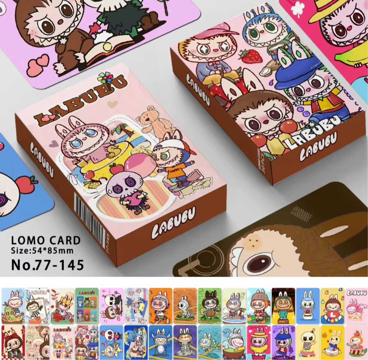 30 Labubu picture playing cards 4 styles