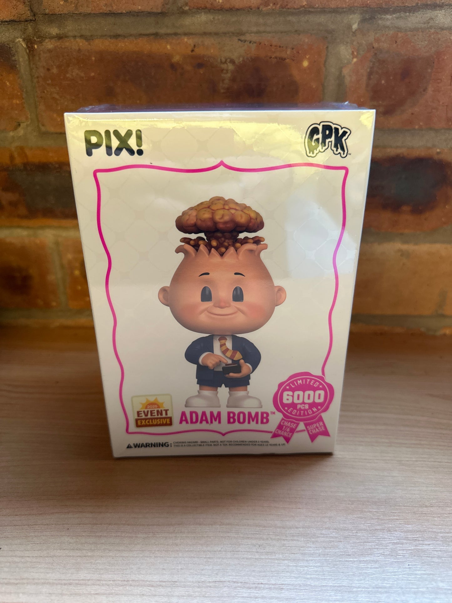 Thrilljoy PIX Garbage Pail Kids Adam Bomb LE 6k SDCC 2025 Official CON in stock comic