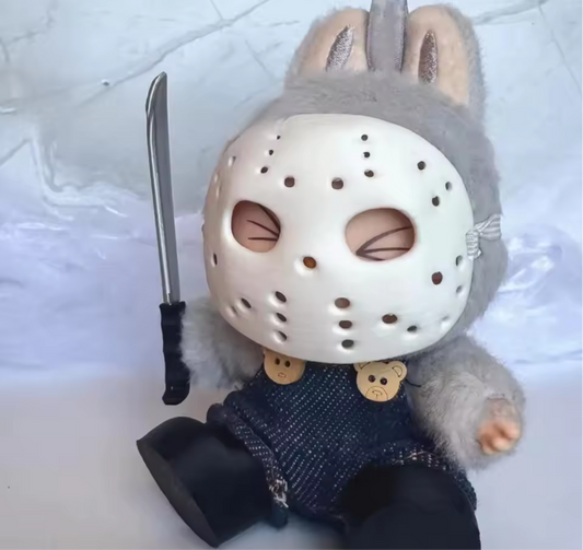 Jason from Friday 13th dress up for 17” Labubu NO DOll