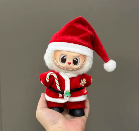 Santa Claus dress up for 17” Labubu NO DOll