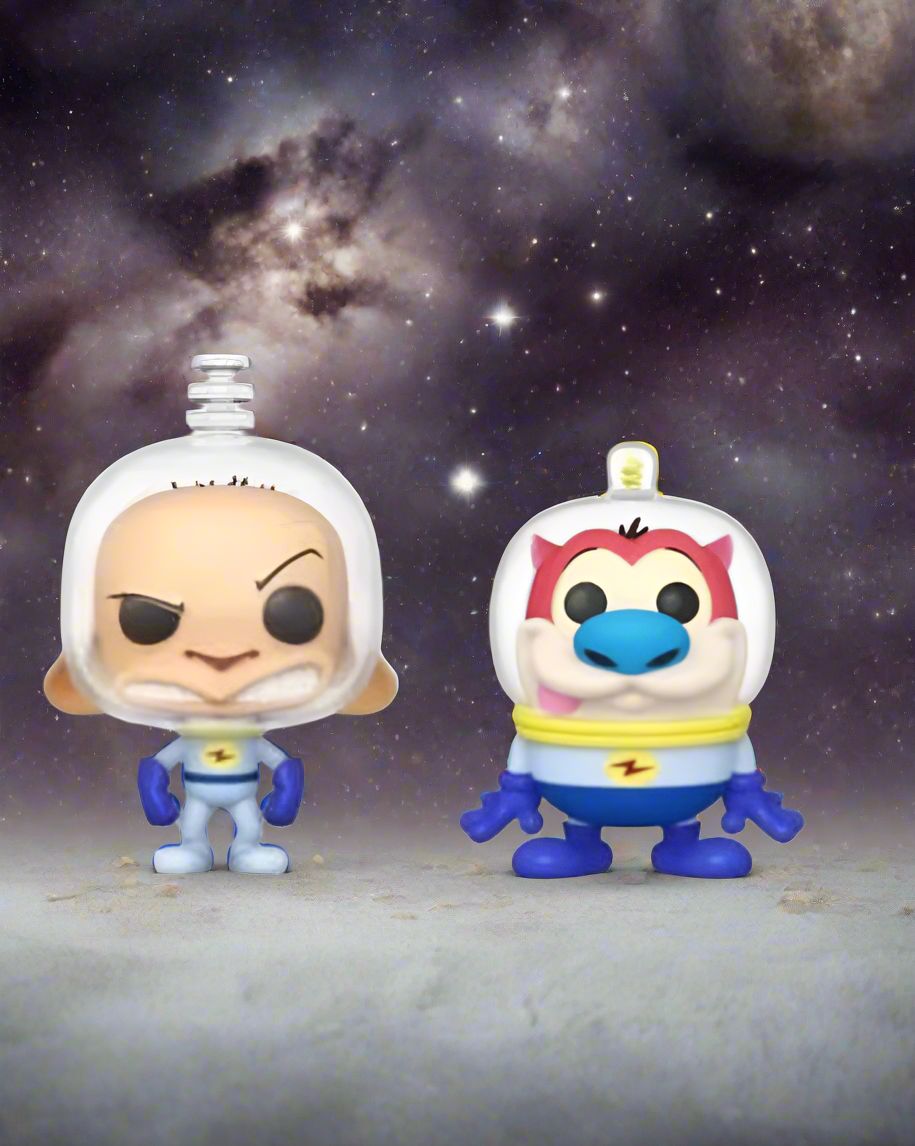 Funko pop Ren & Stimpy in space suits set