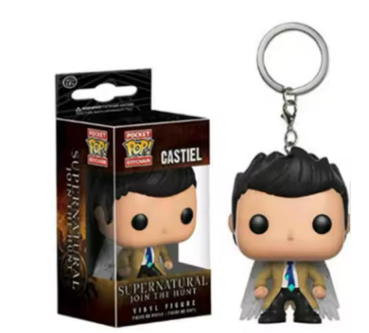 Castel with wings from supernatural key ring