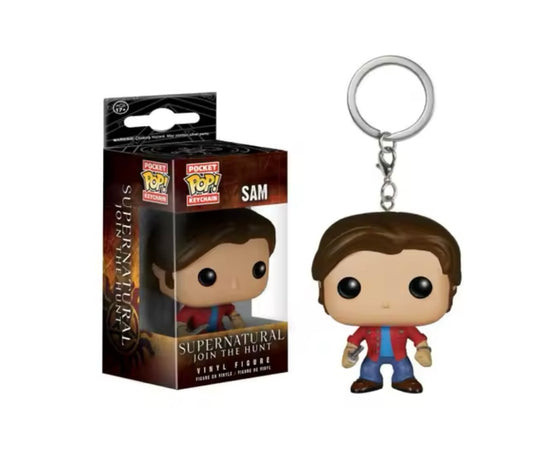 Sam Winchester from supernatural vinyl key ring