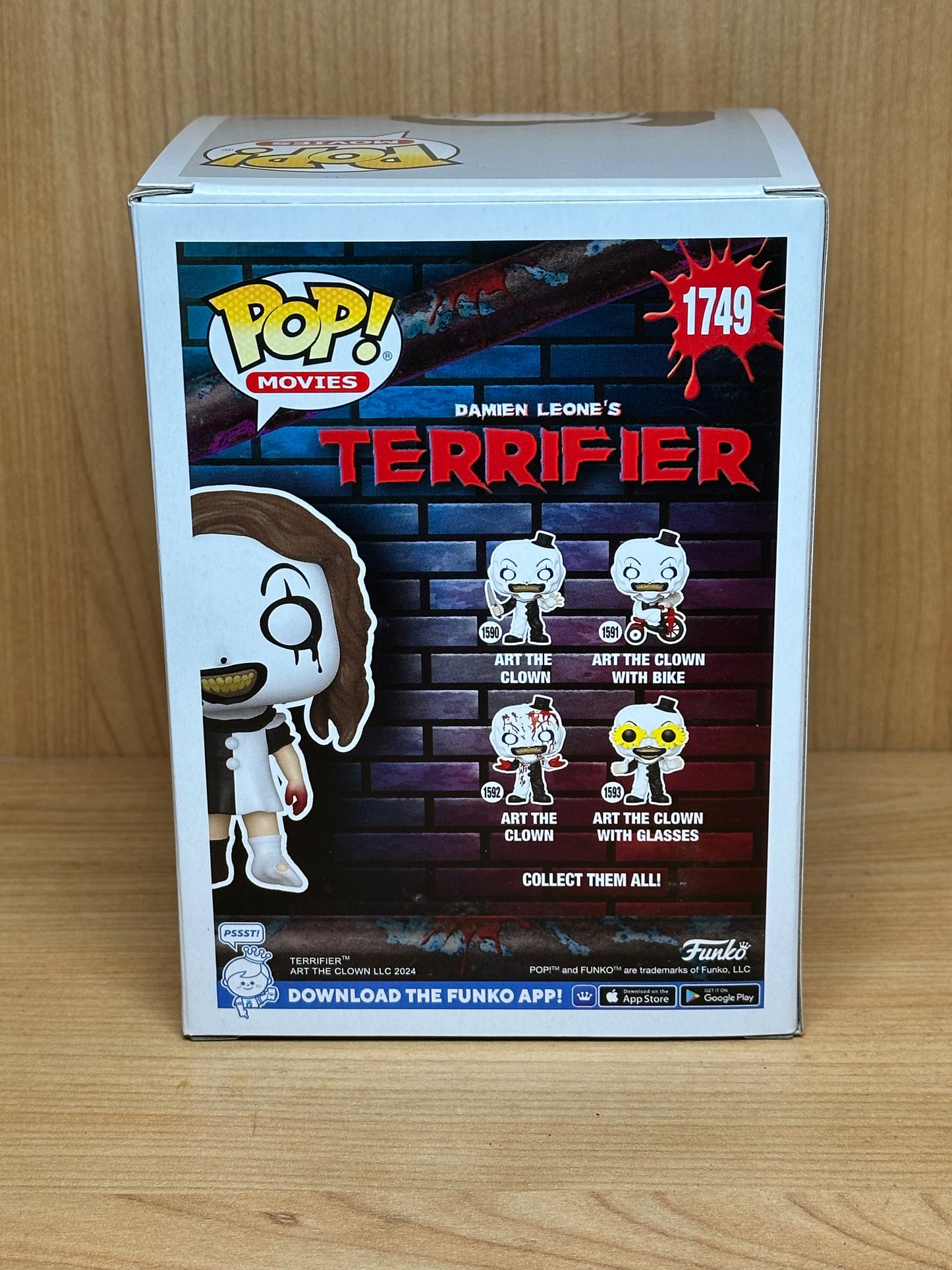 Terrifier Little Pale Girl GITD glow Funko Pop Vinyl  Speciality 1749 In Stk NOW