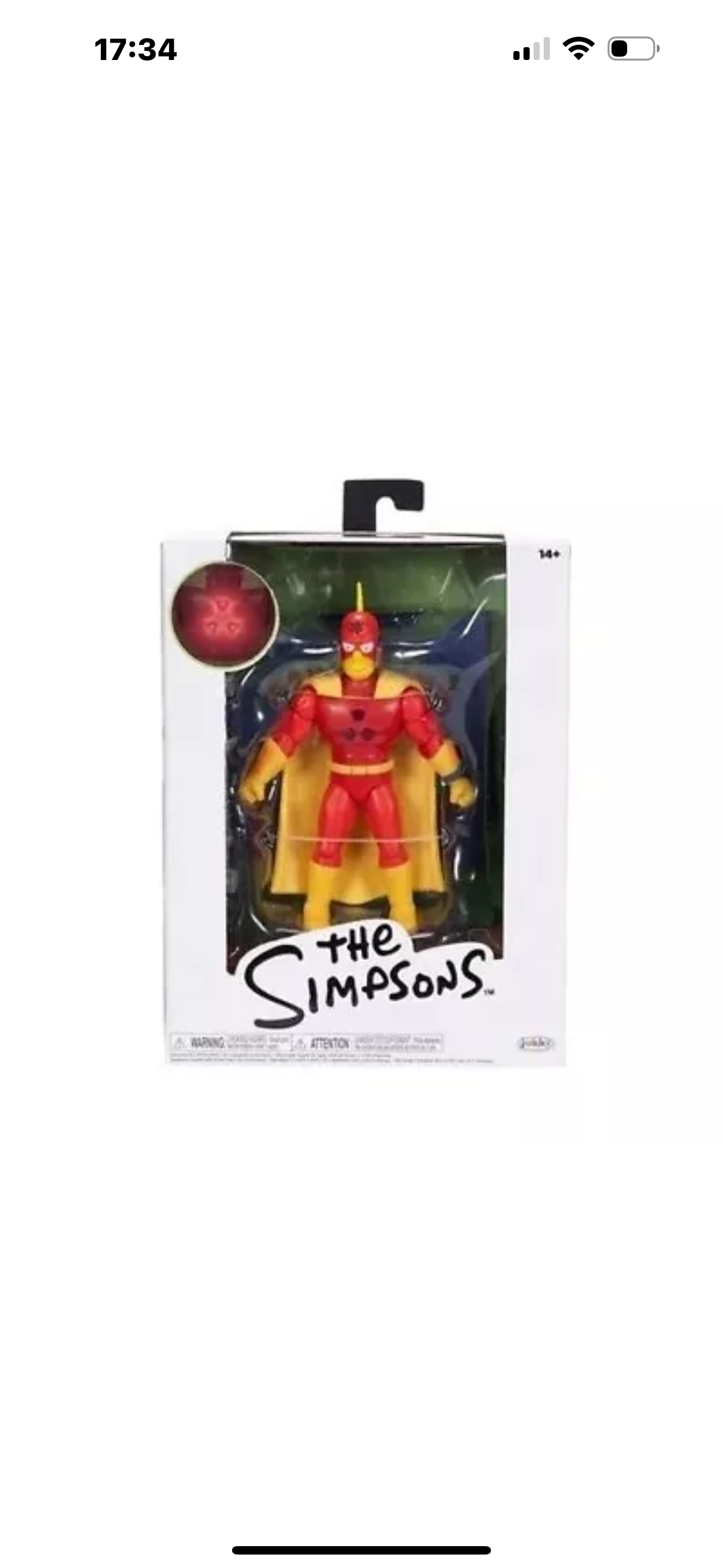 The Simpsons Radioactive Man Premium 5 inch Scale Action Figure - Jakks Pacific