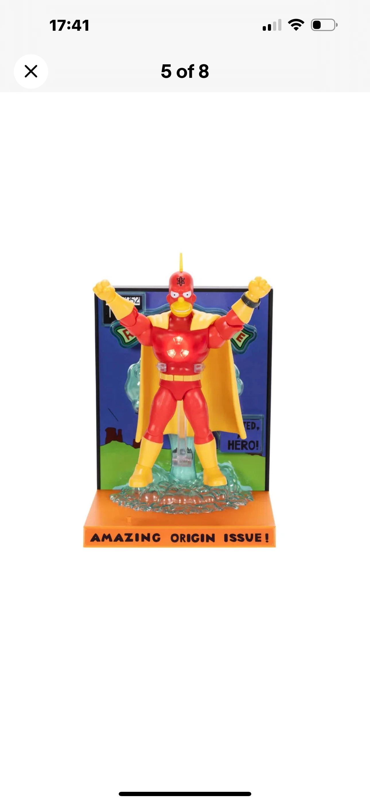 The Simpsons Radioactive Man Premium 5 inch Scale Action Figure - Jakks Pacific