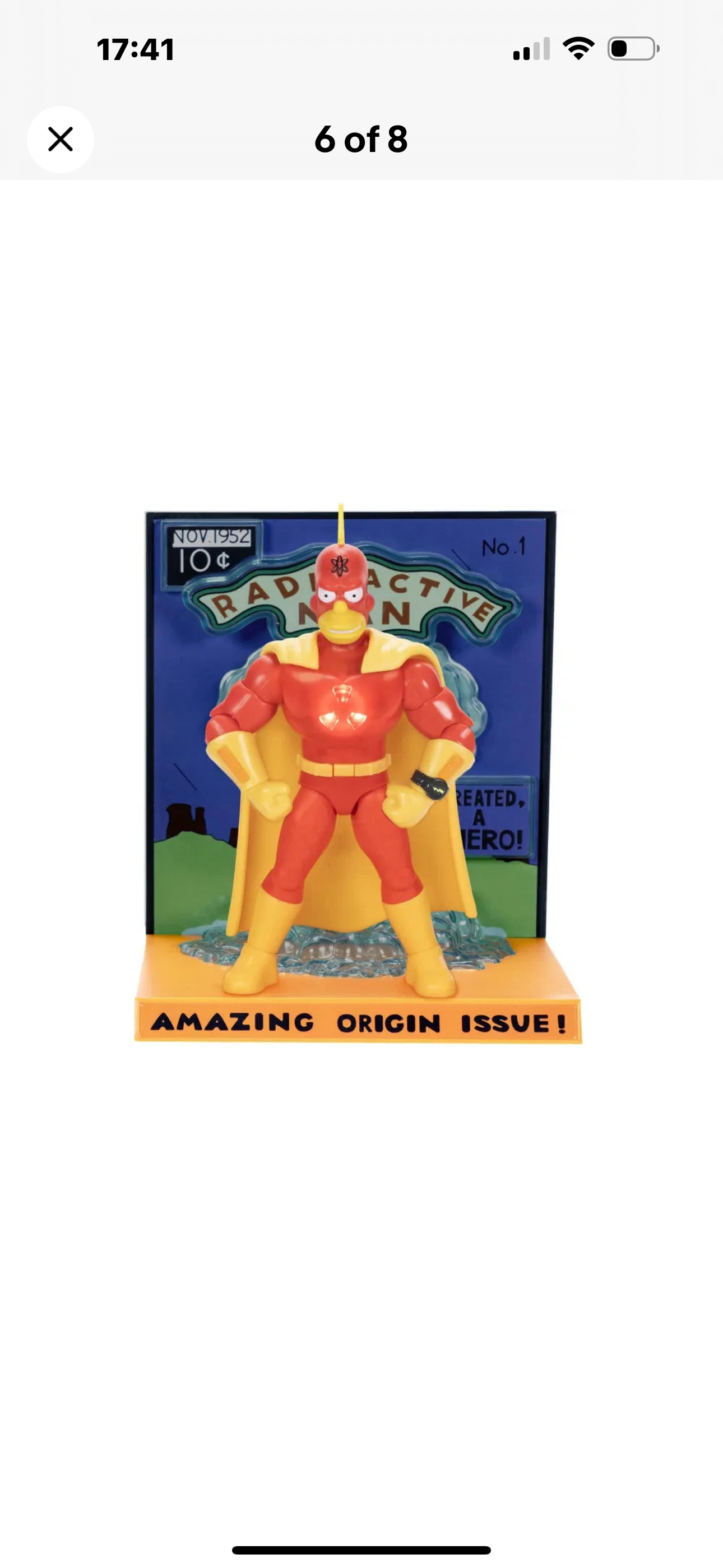 The Simpsons Radioactive Man Premium 5 inch Scale Action Figure - Jakks Pacific