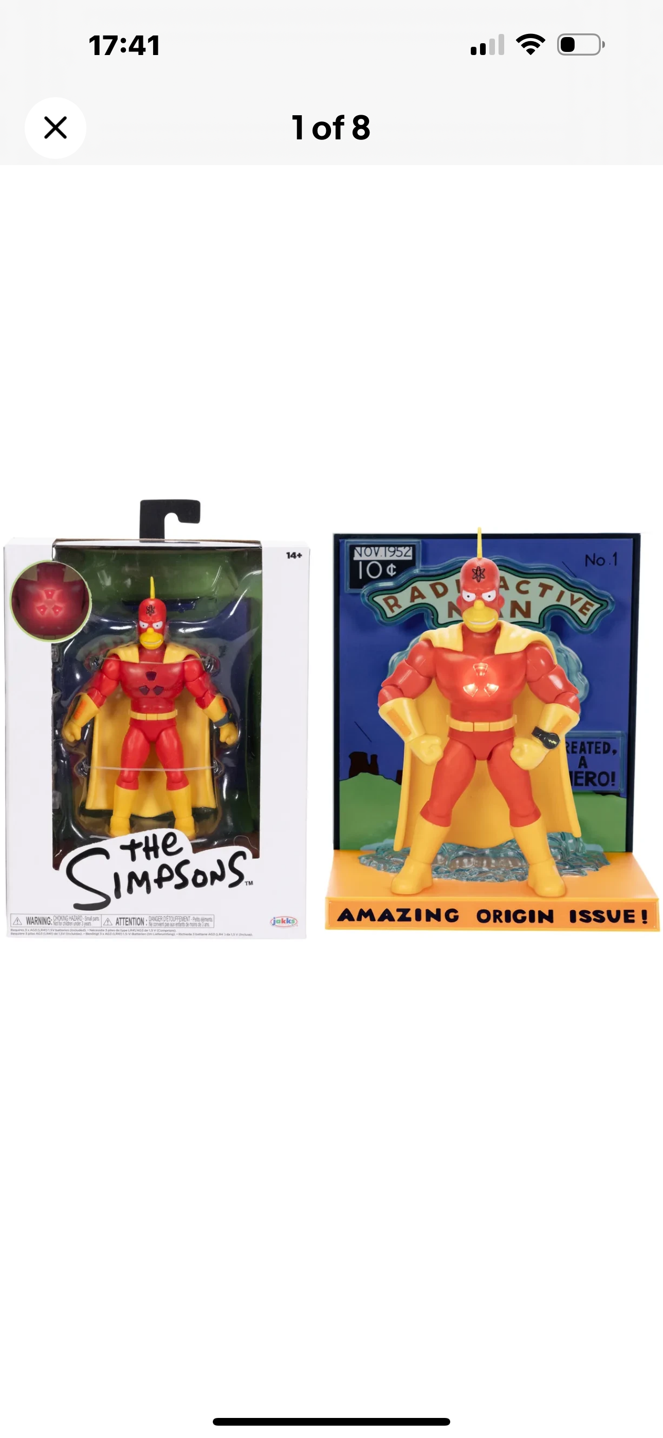 The Simpsons Radioactive Man Premium 5 inch Scale Action Figure - Jakks Pacific