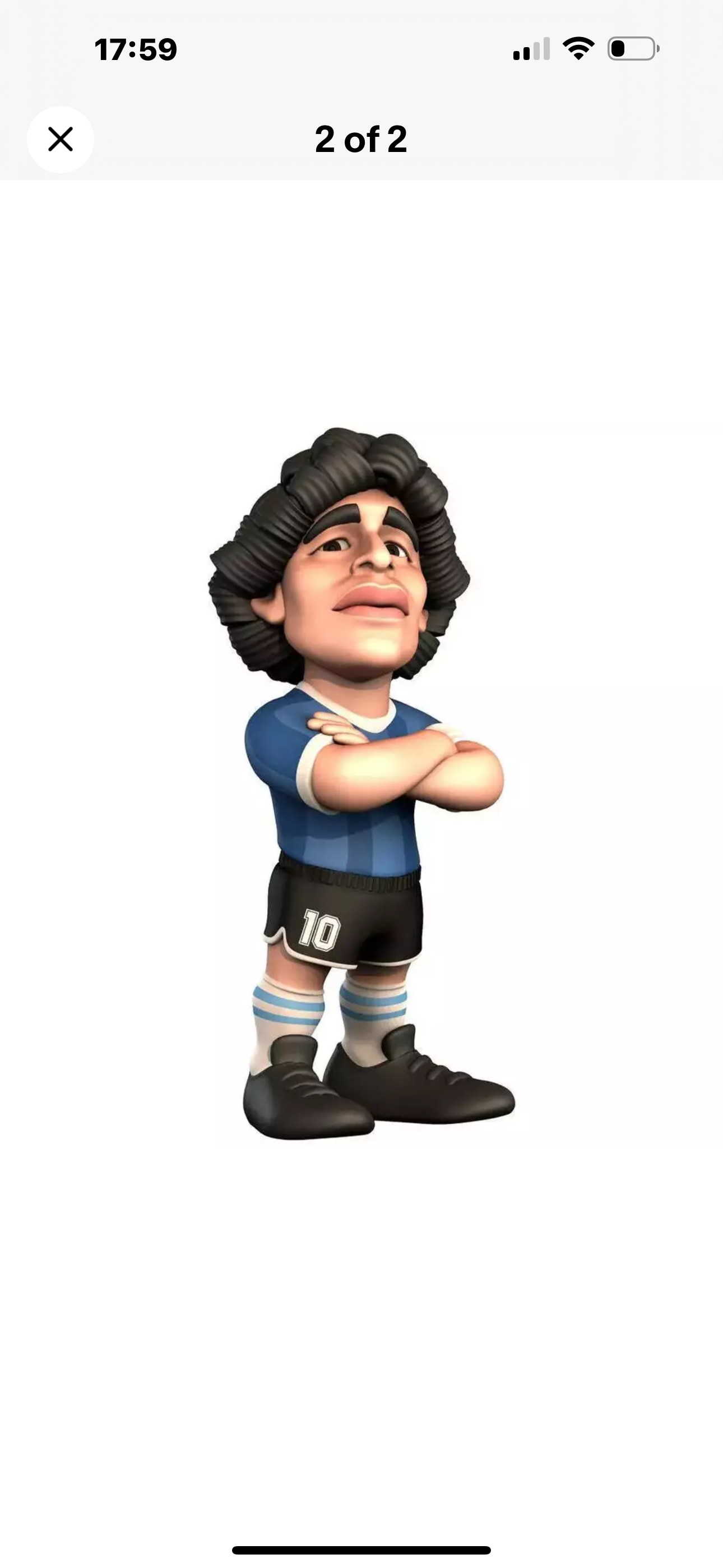 MINIX Diego Maradona Century Goal Collectible Figure - Special Edition Ltd Ed