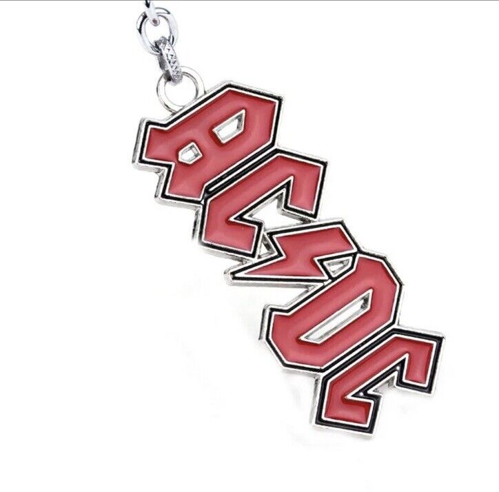 AC/DC Metal Logo keyring Key Ring Rock Band Tour 🇬🇧 - SOScollectible